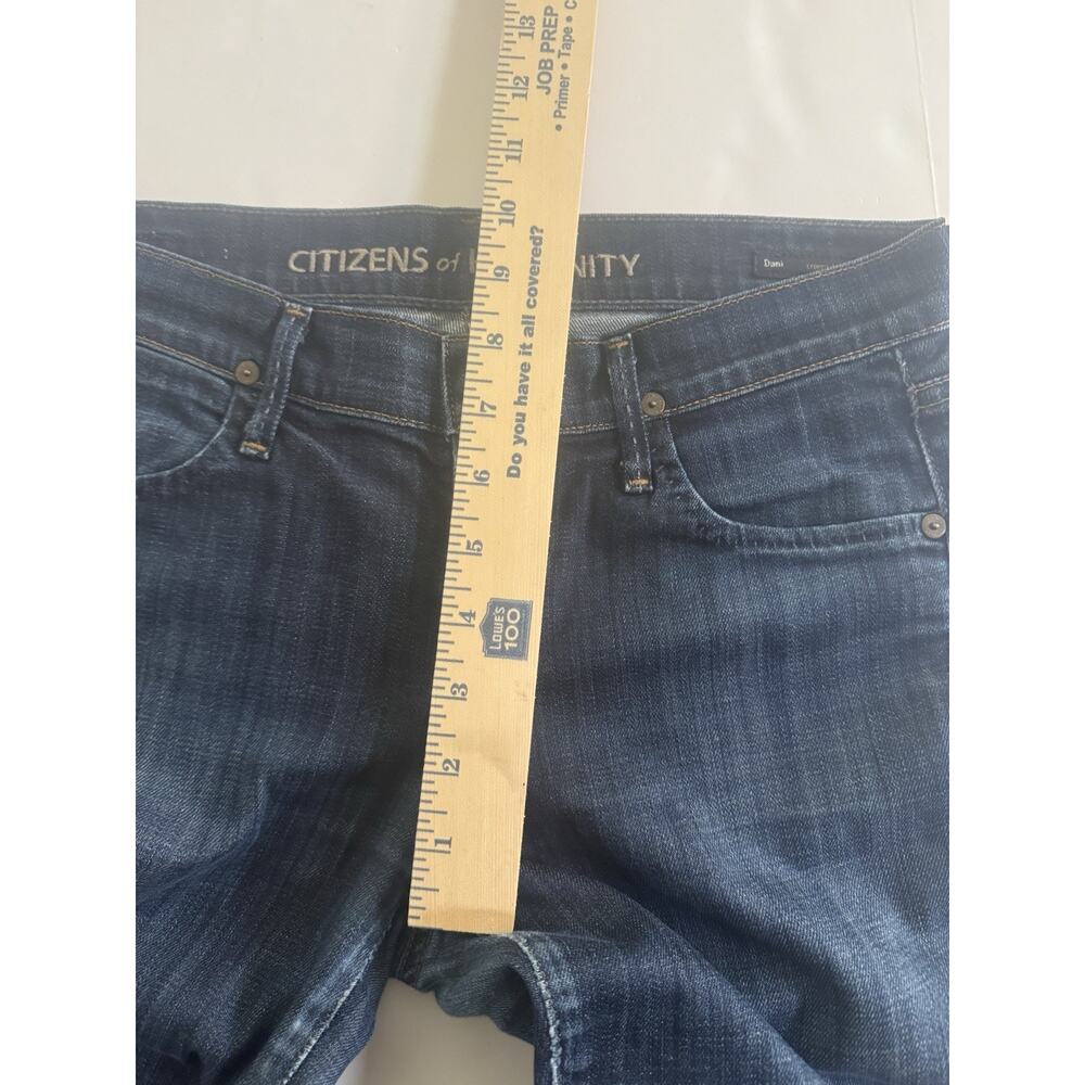 Citizens of Humanity Jeans Womens 26 Blue Dani Crop Straight Leg Cuffed #6327 - Picture 13 of 14